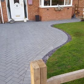 A customers driveway built by our team.
