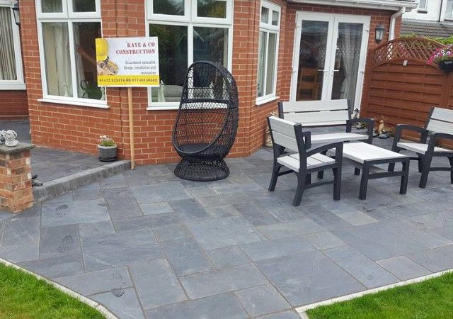 A customers domestic patio.
