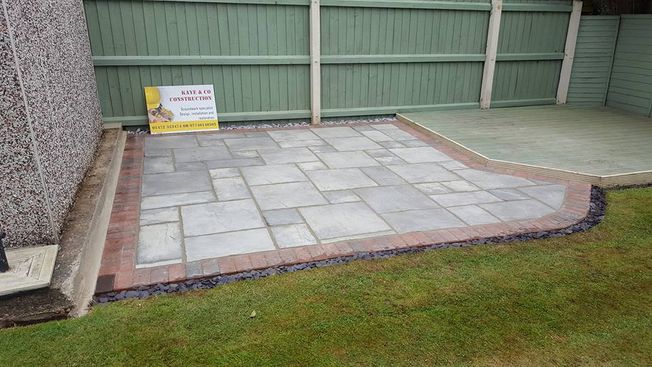 Garden patio that was laid by our team.
