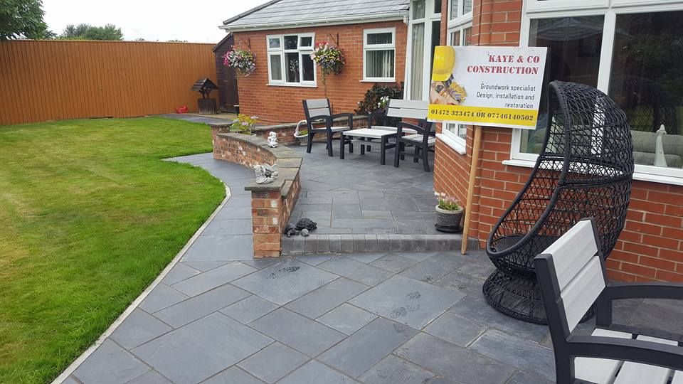 A customers domestic extension and patio built by our team.