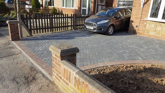 Front of house drive way our team laid for one of our customers.